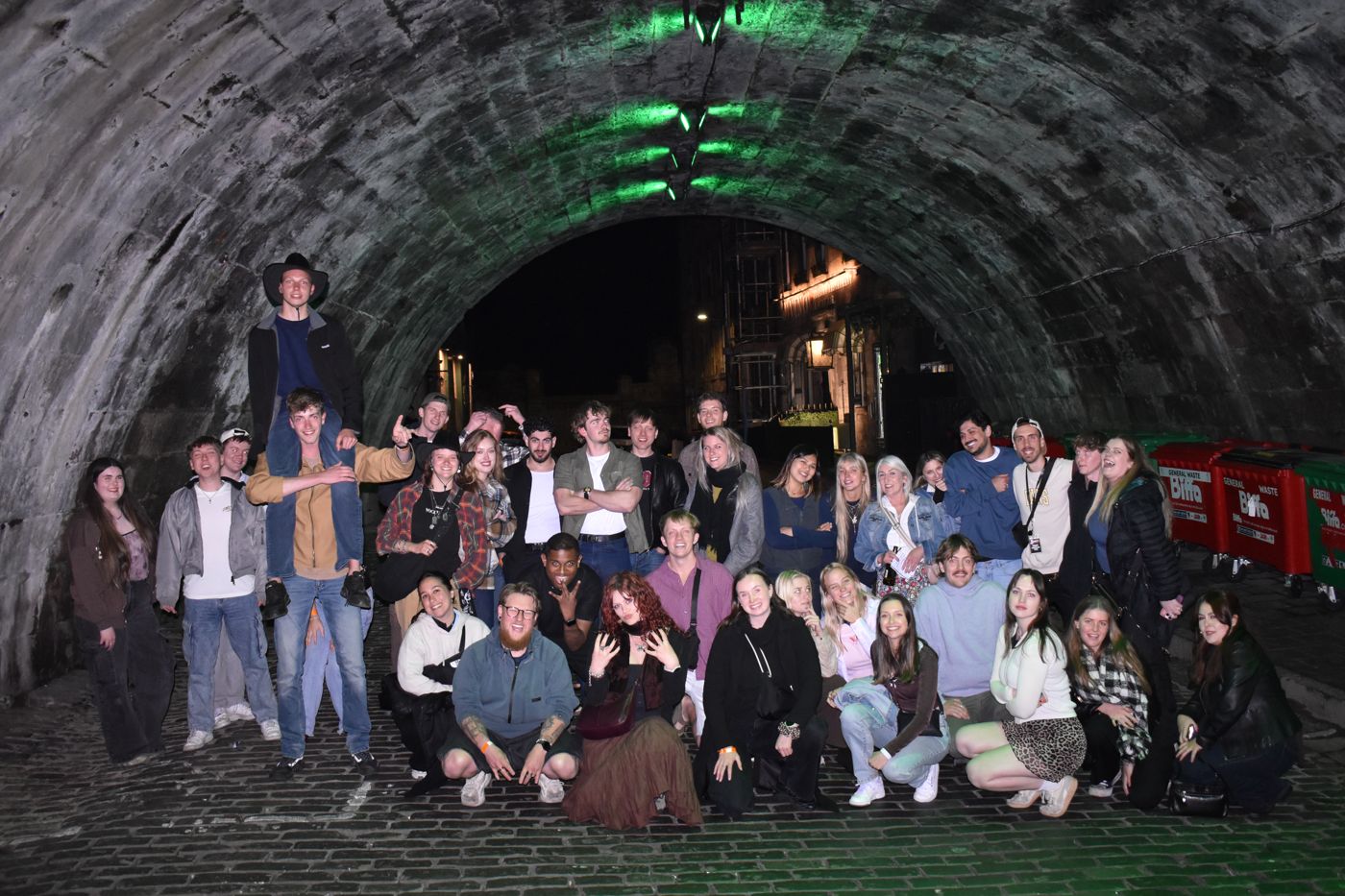 Group under the Cowgate arch