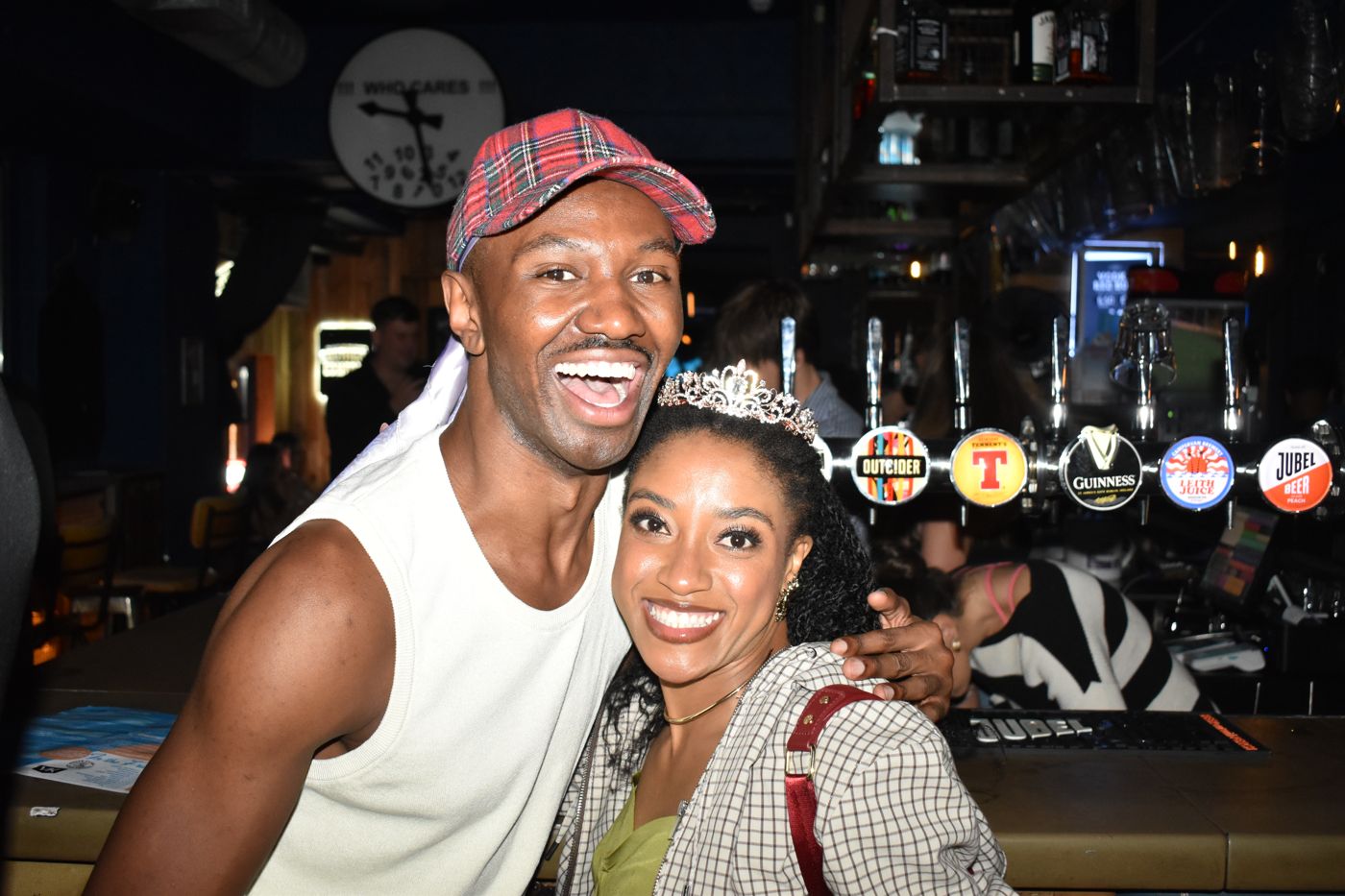 Couple at the taps