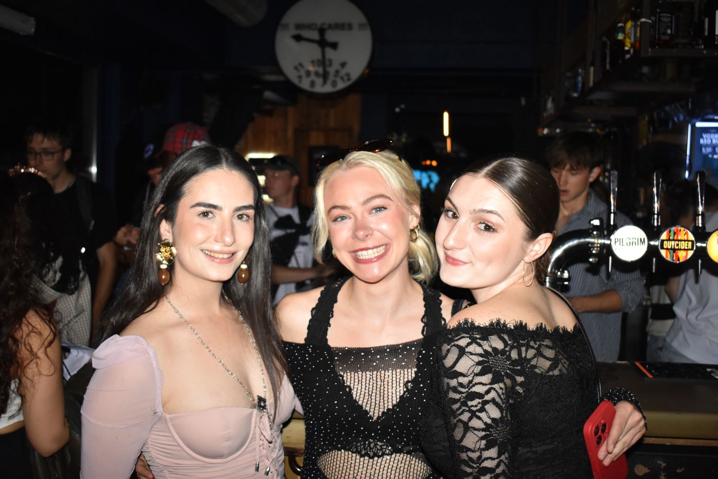 Three friends at Pilgrim